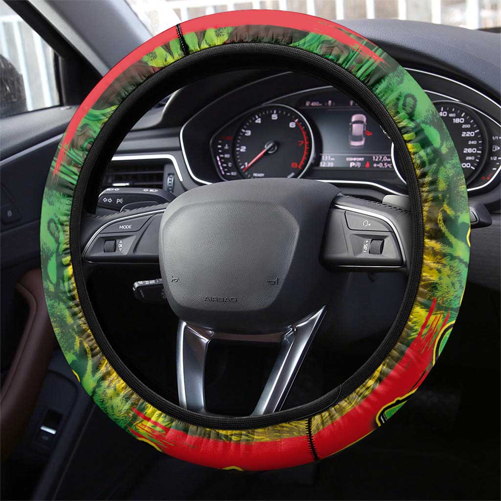 Aotearoa Reggae Steering Wheel Cover Maori Reggae-One Love LT03 - Polynesian Pride