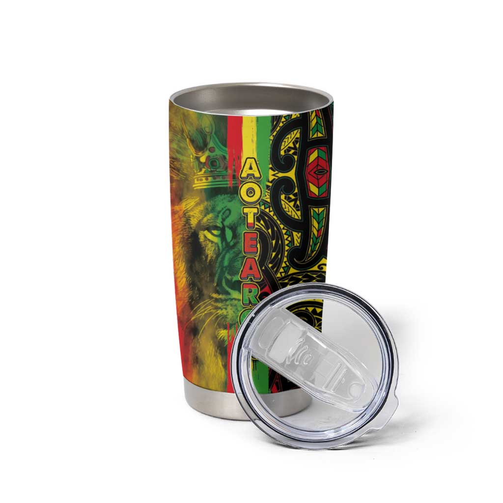 Aotearoa Reggae Tumbler Cup Maori Reggae-One Love LT03 - Polynesian Pride