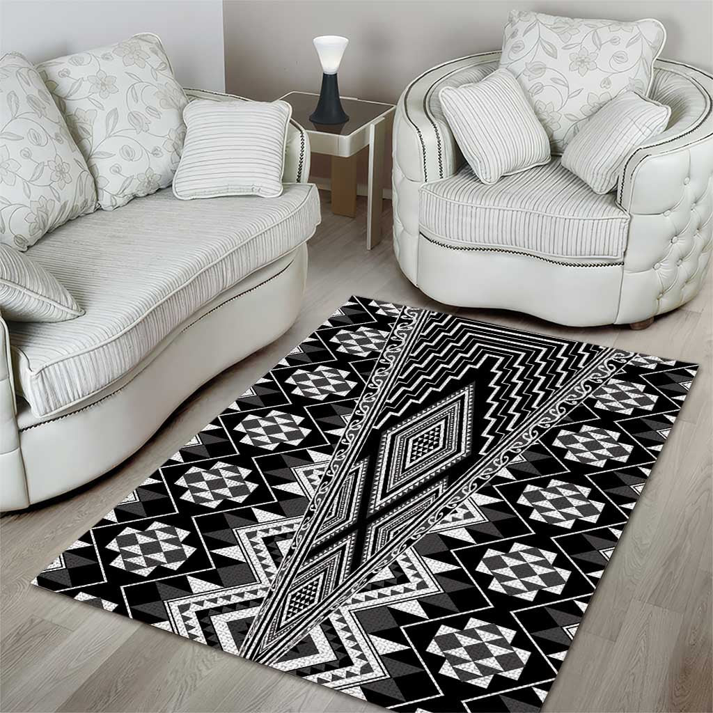 Aotearoa Tukutuku and Poutama Motif Classic Area Rug LT03 - Polynesian Pride