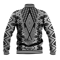 Aotearoa Tukutuku and Poutama Motif Classic Baseball Jacket LT03 - Polynesian Pride