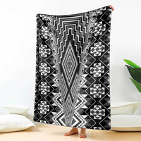 Aotearoa Tukutuku and Poutama Motif Classic Blanket LT03 - Polynesian Pride