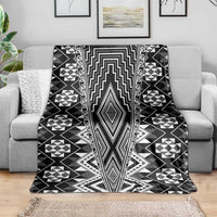 Aotearoa Tukutuku and Poutama Motif Classic Blanket LT03 - Polynesian Pride
