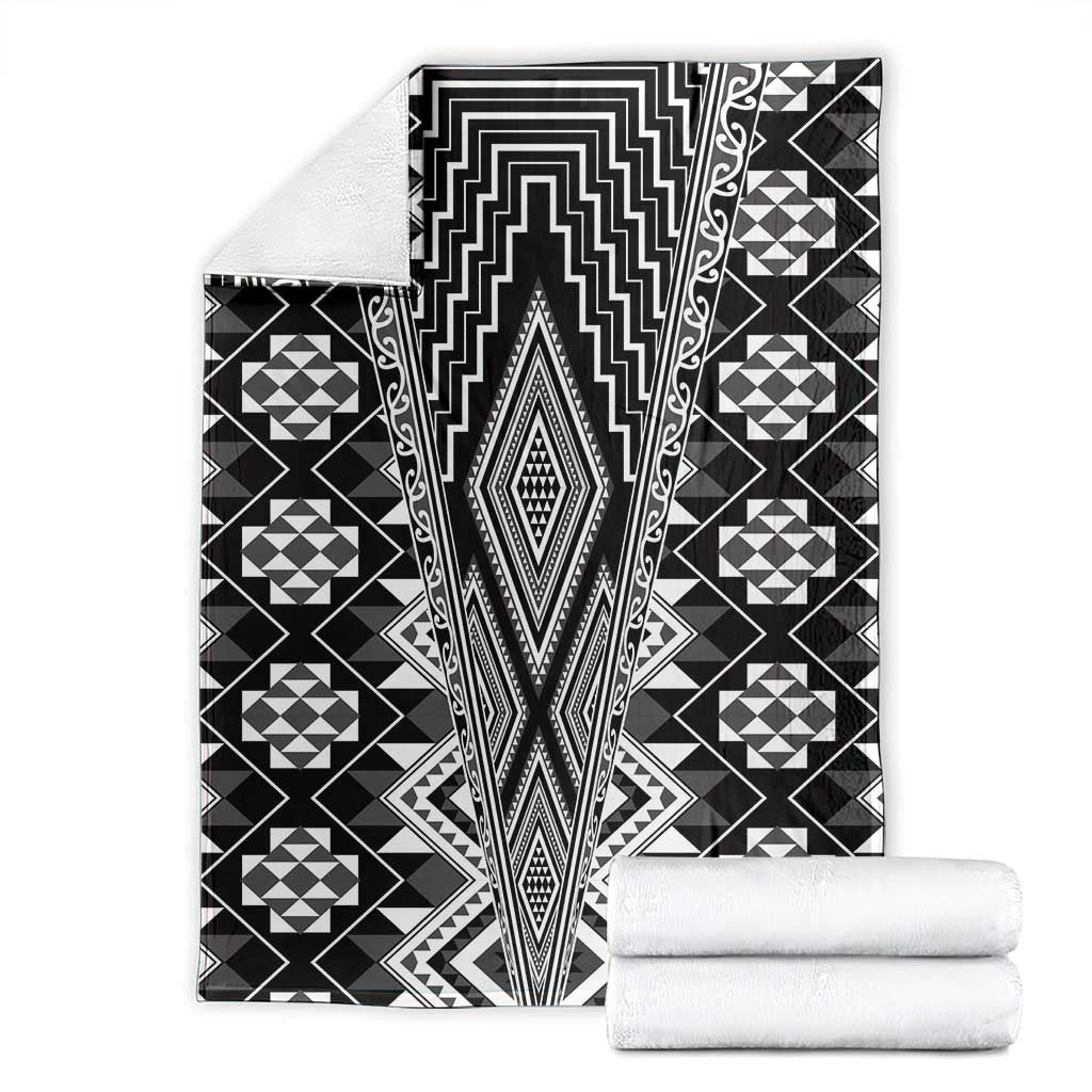 Aotearoa Tukutuku and Poutama Motif Classic Blanket LT03 - Polynesian Pride