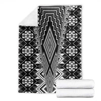 Aotearoa Tukutuku and Poutama Motif Classic Blanket LT03 - Polynesian Pride