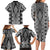 Aotearoa Tukutuku and Poutama Motif Classic Family Matching Long Sleeve Bodycon Dress and Hawaiian Shirt