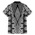 Aotearoa Tukutuku and Poutama Motif Classic Family Matching Long Sleeve Bodycon Dress and Hawaiian Shirt