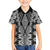 Aotearoa Tukutuku and Poutama Motif Classic Family Matching Off Shoulder Short Dress and Hawaiian Shirt