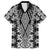 Aotearoa Tukutuku and Poutama Motif Classic Family Matching Short Sleeve Bodycon Dress and Hawaiian Shirt