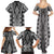 Aotearoa Tukutuku and Poutama Motif Classic Family Matching Summer Maxi Dress and Hawaiian Shirt