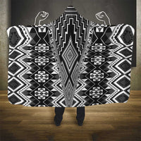 Aotearoa Tukutuku and Poutama Motif Classic Hooded Blanket LT03 - Polynesian Pride