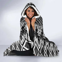Aotearoa Tukutuku and Poutama Motif Classic Hooded Blanket LT03 - Polynesian Pride