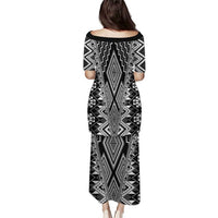 Aotearoa Tukutuku and Poutama Motif Classic Puletasi LT03 - Polynesian Pride