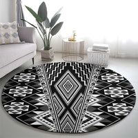 Aotearoa Tukutuku and Poutama Motif Classic Round Carpet LT03 - Polynesian Pride