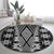 Aotearoa Tukutuku and Poutama Motif Classic Round Carpet