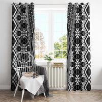 Aotearoa Tukutuku and Poutama Motif Classic Window Curtain LT03 - Polynesian Pride