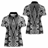 Aotearoa Tukutuku and Poutama Motif Classic Women Polo Shirt LT03 - Polynesian Pride