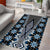 Blue Aotearoa Tukutuku and Poutama Motif Area Rug