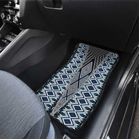 Blue Aotearoa Tukutuku and Poutama Motif Car Mats LT03 - Polynesian Pride