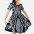 Blue Aotearoa Tukutuku and Poutama Motif Family Matching Mermaid Dress and Hawaiian Shirt