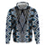 Blue Aotearoa Tukutuku and Poutama Motif Hoodie