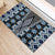 Blue Aotearoa Tukutuku and Poutama Motif Rubber Doormat