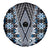 Blue Aotearoa Tukutuku and Poutama Motif Spare Tire Cover