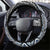 Blue Aotearoa Tukutuku and Poutama Motif Steering Wheel Cover