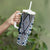 Blue Aotearoa Tukutuku and Poutama Motif Tumbler With Handle