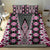 Pink Aotearoa Tukutuku and Poutama Motif Bedding Set