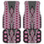 Pink Aotearoa Tukutuku and Poutama Motif Car Mats