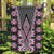 Pink Aotearoa Tukutuku and Poutama Motif Garden Flag