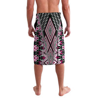 Pink Aotearoa Tukutuku and Poutama Motif Lavalava LT03 - Polynesian Pride