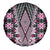 Pink Aotearoa Tukutuku and Poutama Motif Spare Tire Cover