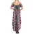 Pink Aotearoa Tukutuku and Poutama Motif Summer Maxi Dress