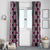 Pink Aotearoa Tukutuku and Poutama Motif Window Curtain