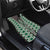 Green Aotearoa Tukutuku and Poutama Motif Car Mats