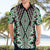 Green Aotearoa Tukutuku and Poutama Motif Hawaiian Shirt