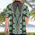 Green Aotearoa Tukutuku and Poutama Motif Hawaiian Shirt