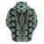 Green Aotearoa Tukutuku and Poutama Motif Hoodie