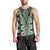 Green Aotearoa Tukutuku and Poutama Motif Men Tank Top