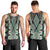 Green Aotearoa Tukutuku and Poutama Motif Men Tank Top