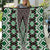 Green Aotearoa Tukutuku and Poutama Motif Quilt