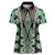 Green Aotearoa Tukutuku and Poutama Motif Women Polo Shirt