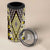 Yellow Aotearoa Tukutuku and Poutama Motif 4 in 1 Can Cooler Tumbler