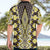 Yellow Aotearoa Tukutuku and Poutama Motif Hawaiian Shirt