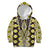 Yellow Aotearoa Tukutuku and Poutama Motif Kid Hoodie