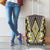 Yellow Aotearoa Tukutuku and Poutama Motif Luggage Cover