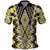 Yellow Aotearoa Tukutuku and Poutama Motif Polo Shirt