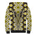 Yellow Aotearoa Tukutuku and Poutama Motif Sherpa Hoodie