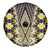 Yellow Aotearoa Tukutuku and Poutama Motif Spare Tire Cover